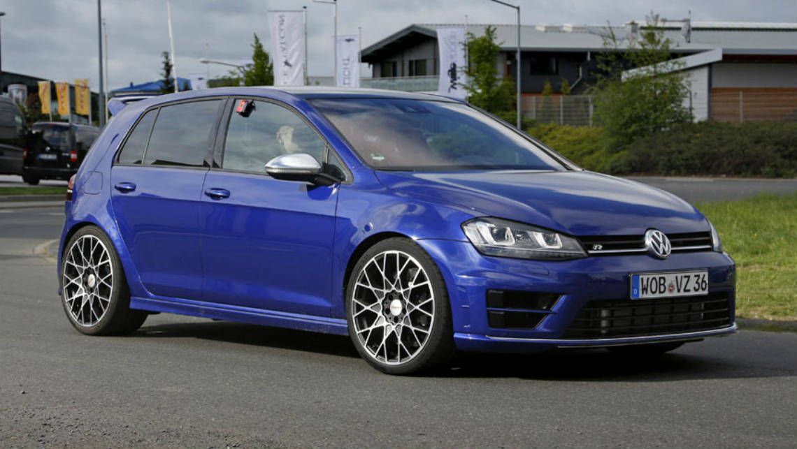 vw golf r400 spied testing car news carsguide