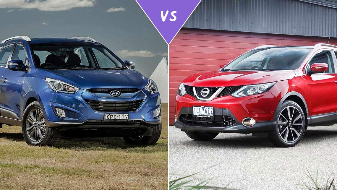 Hyundai Ix35 Vs Nissan Qashqai Review Carsguide