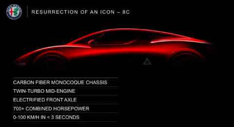 Alfa Romeo to revive 8C and GTV nameplates with two all-new performance cars