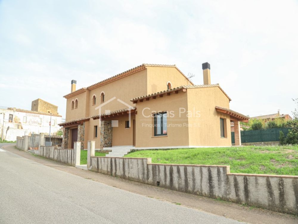 Villa under construction with large private garden.