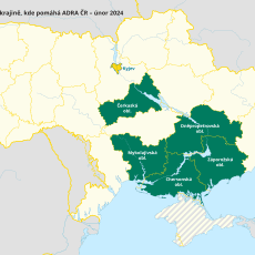 Mapa pomoc adra čr na ukrajině_2024