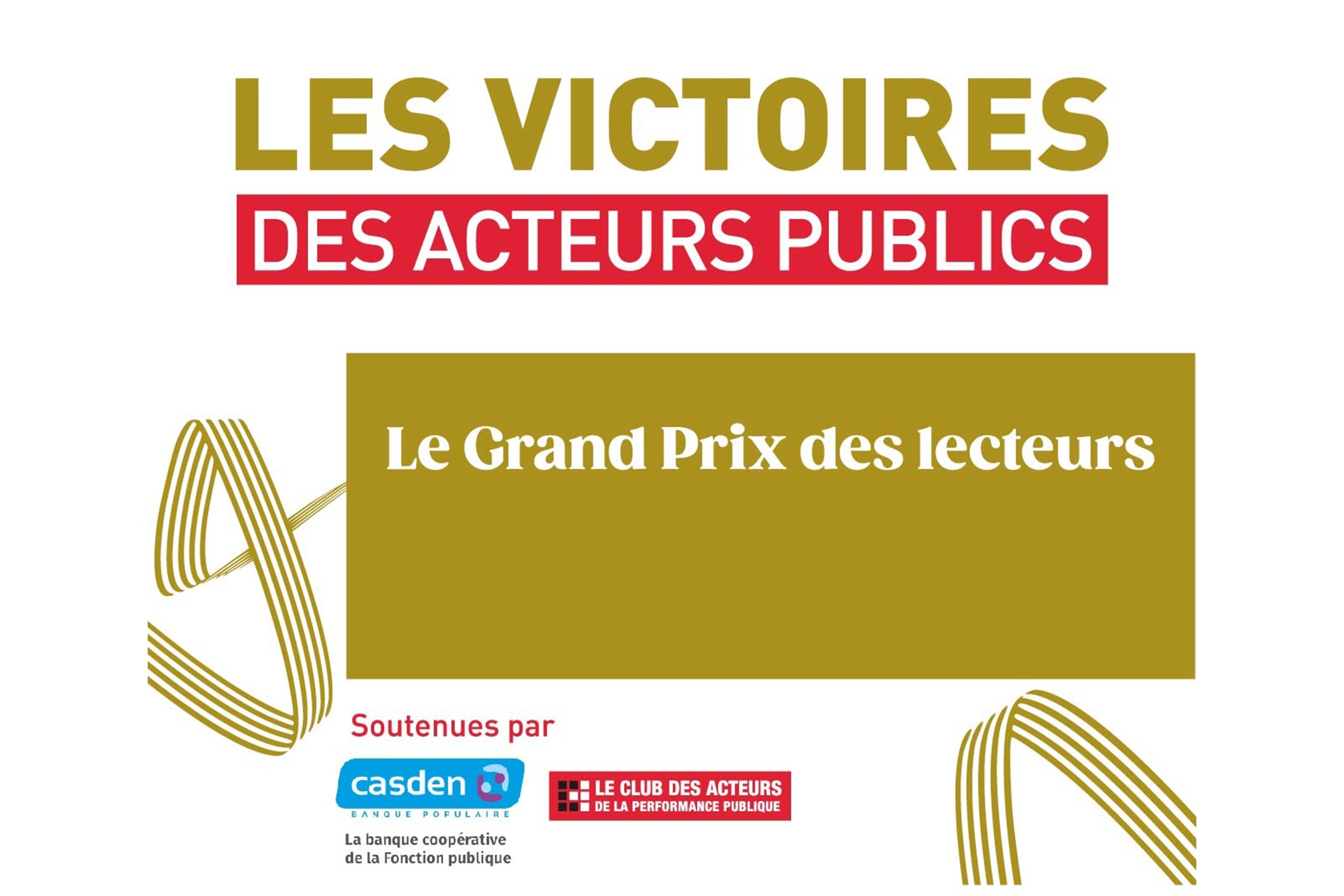 La CASDEN soutient les Victoires des acteurs publics