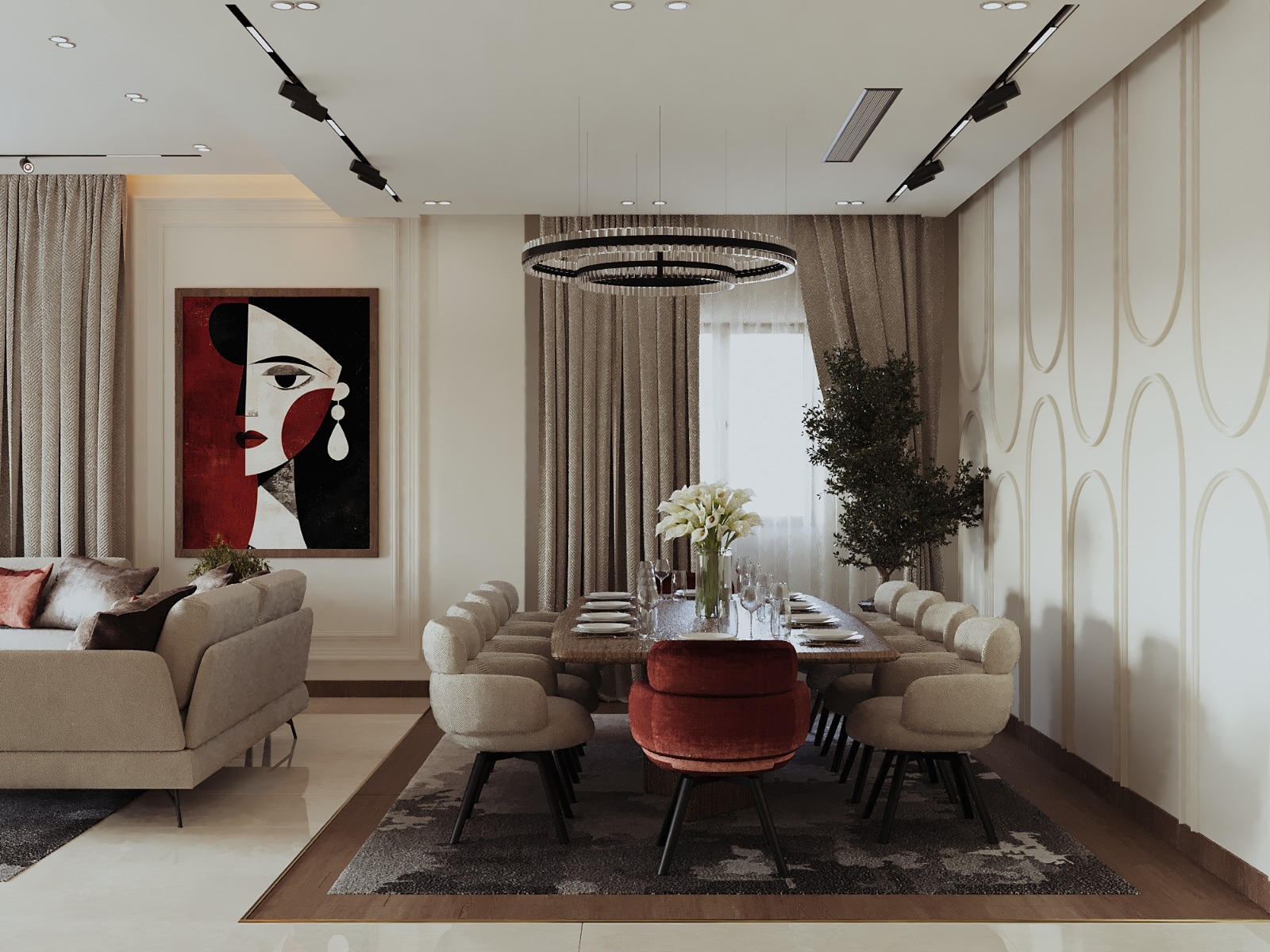 تصميم ريسبشن عصري - صورة 5