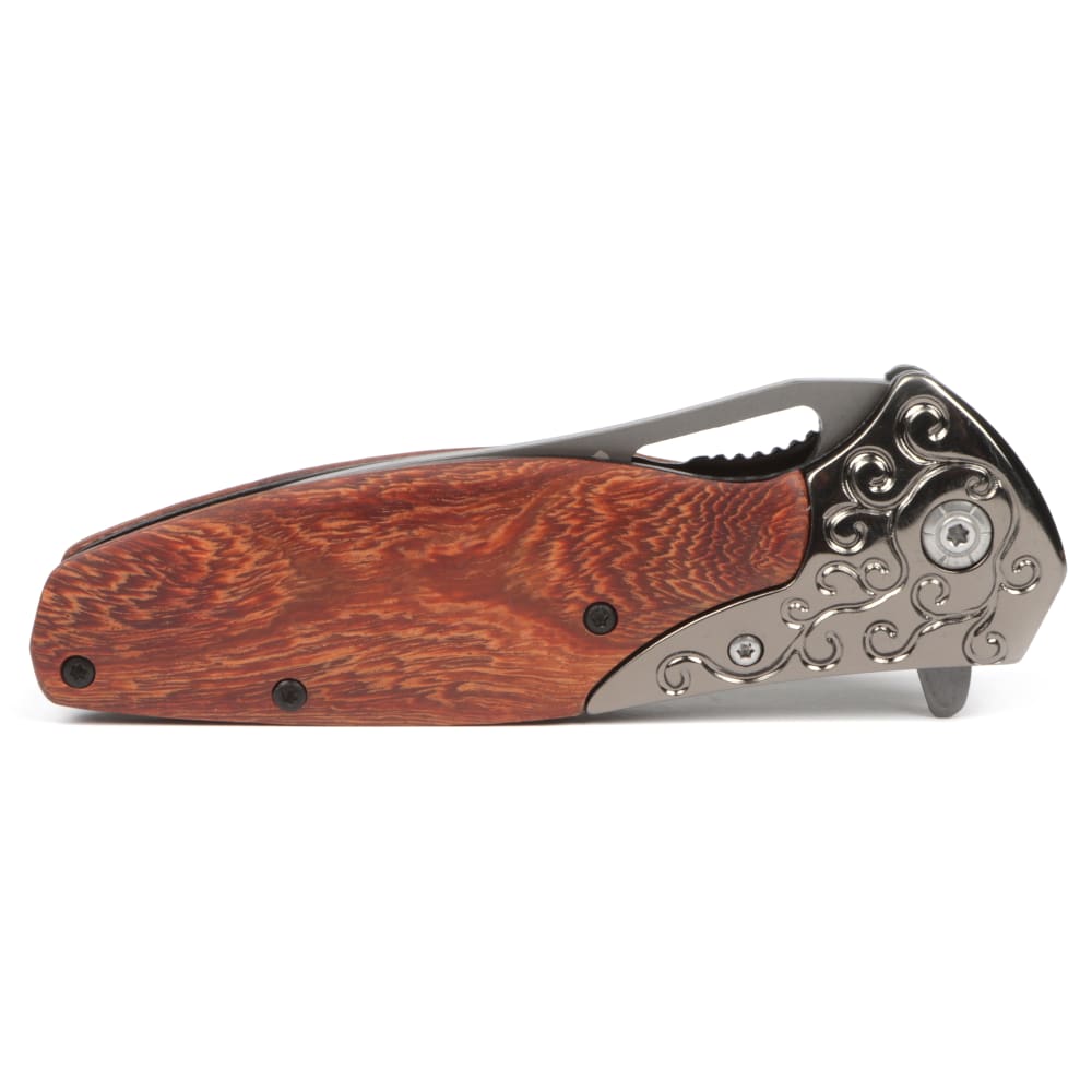 Grizzly Grey Coated Stainless Steel Folding Knife | Shop Now