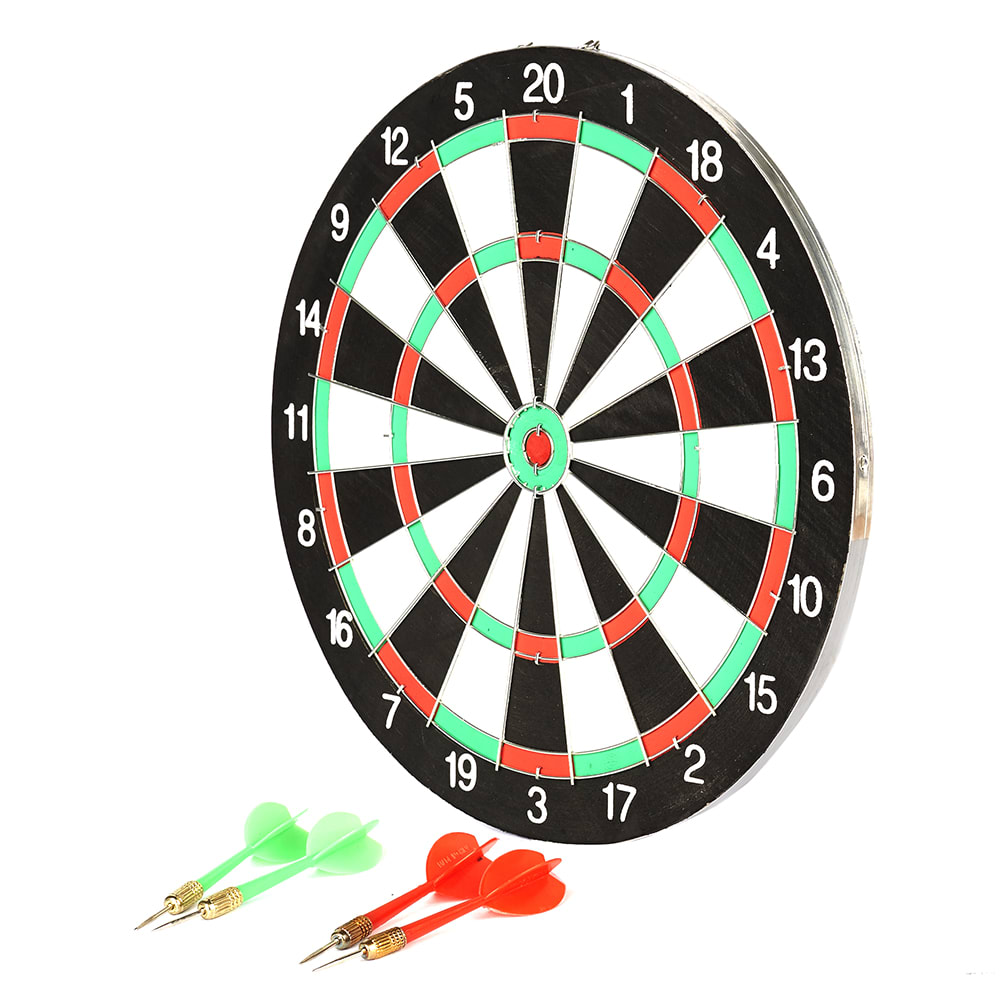 12” Paper Dartboard – with metal wired web