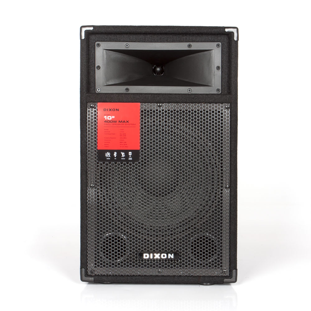 Dixon 10” 400W PA/DJ Speaker System