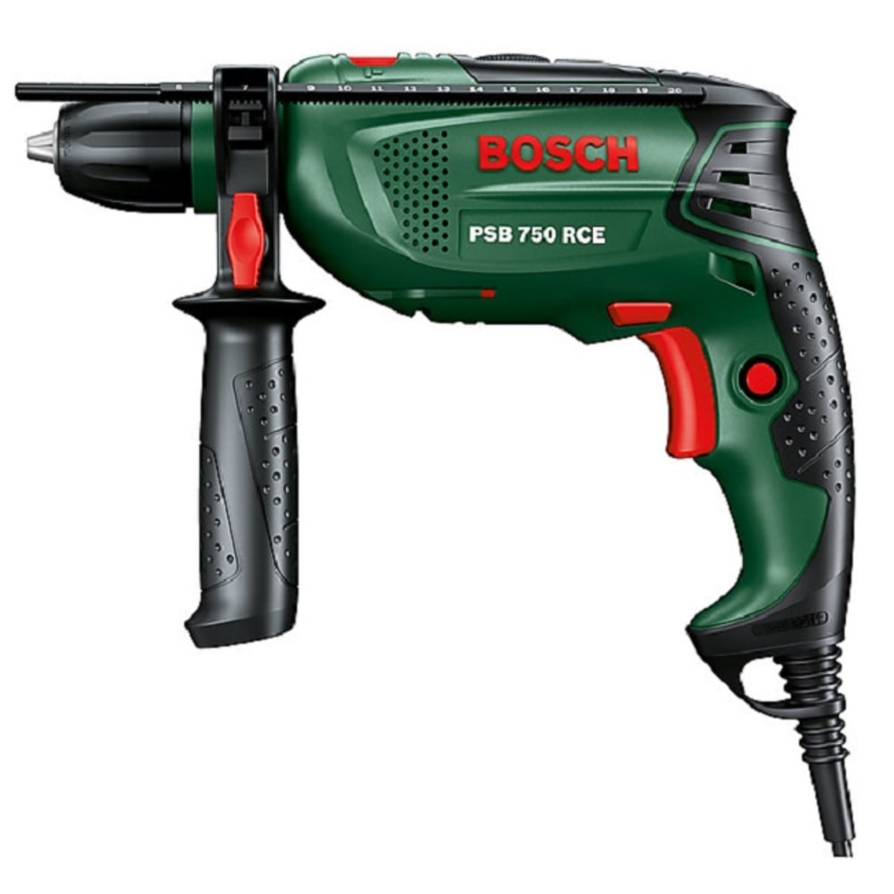 BOSCH GREEN 750W IMPACT DRILL (PSB 750 RCE)