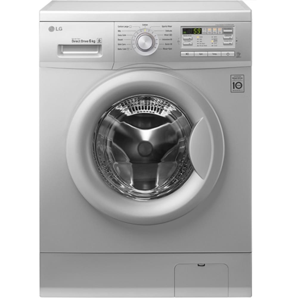 LG SILVER 6KG FRONT LOADER (F10B8NDP25)