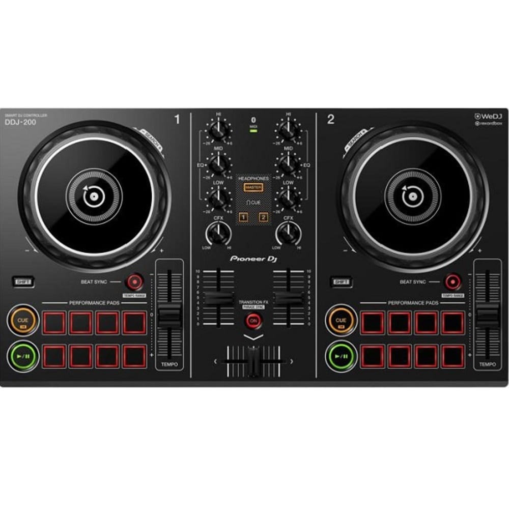 PIONEER BLACK 2CH SMART DJ CONTROLLER (DDJ 200)