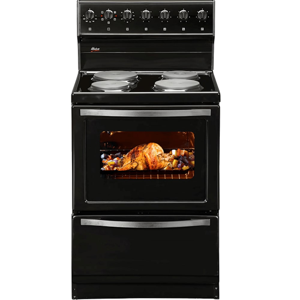 Univa BLACK 94CM 4 PLATE ELECTRICAL HOB (U116B)