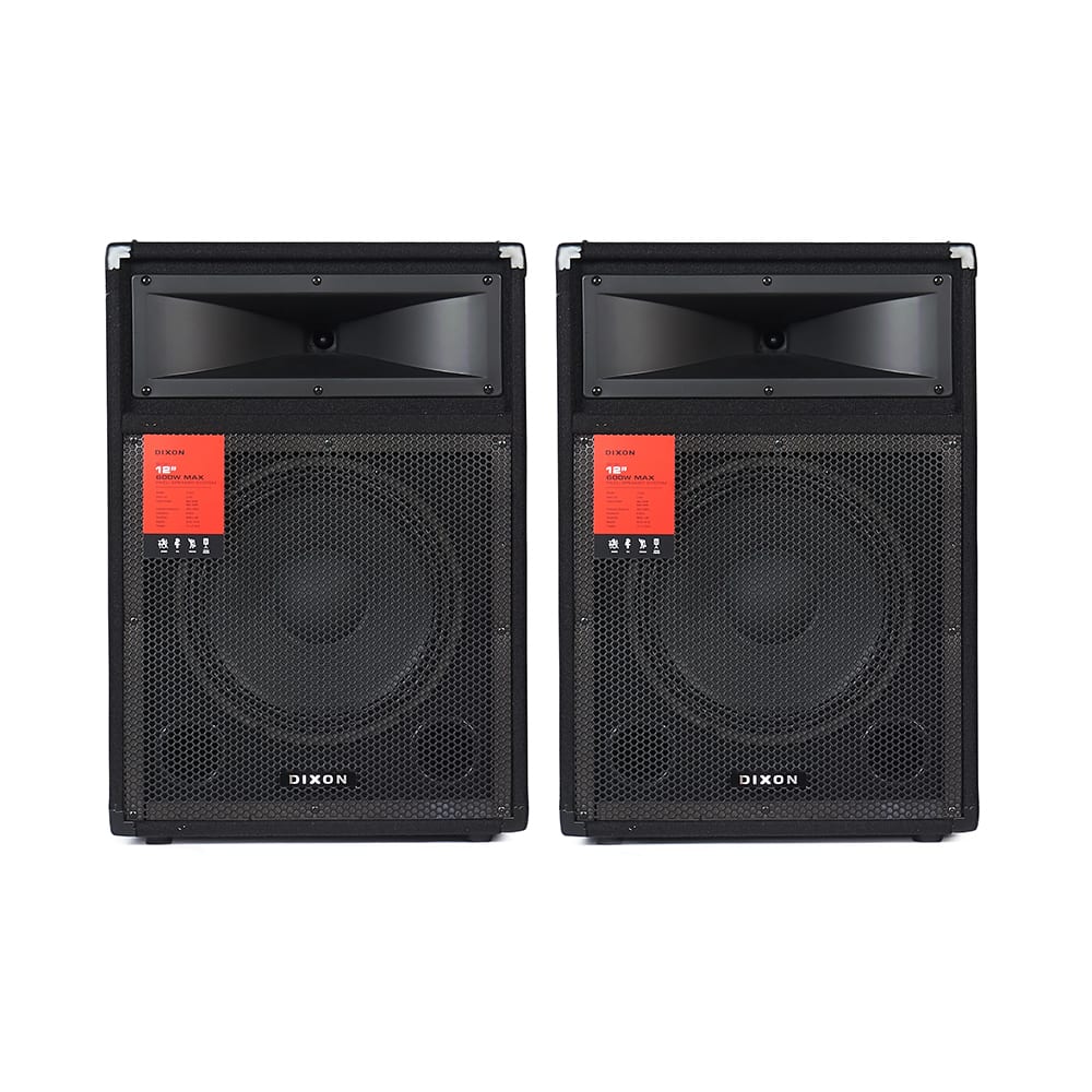 Dixon 12” 600W PA/DJ Speaker System