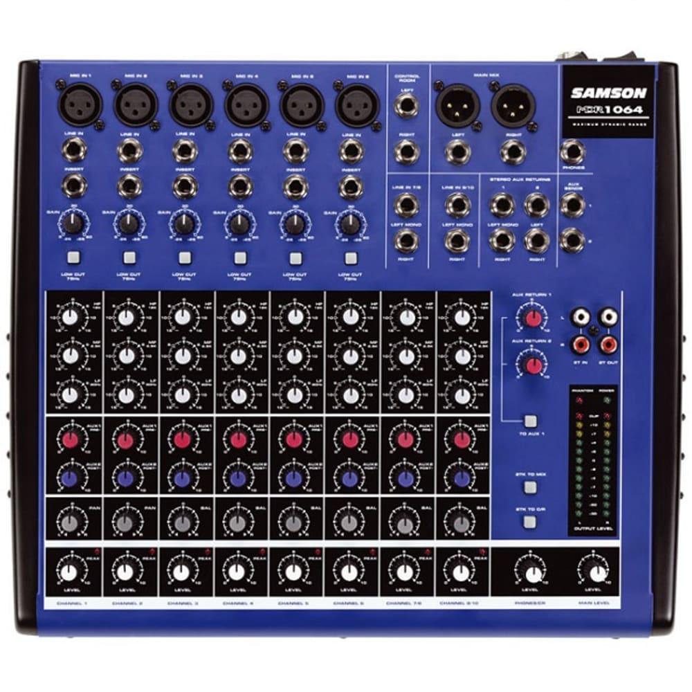 SAMSON 6CH DJ LINE MIXER (MDR1064)