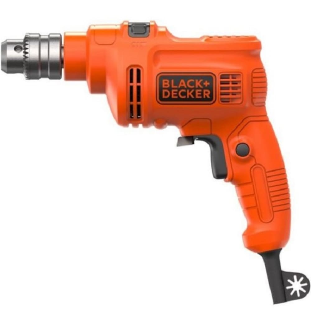 BLACK_&_DECKER ORANGE 550W HAMMER DRILL (KR5010)