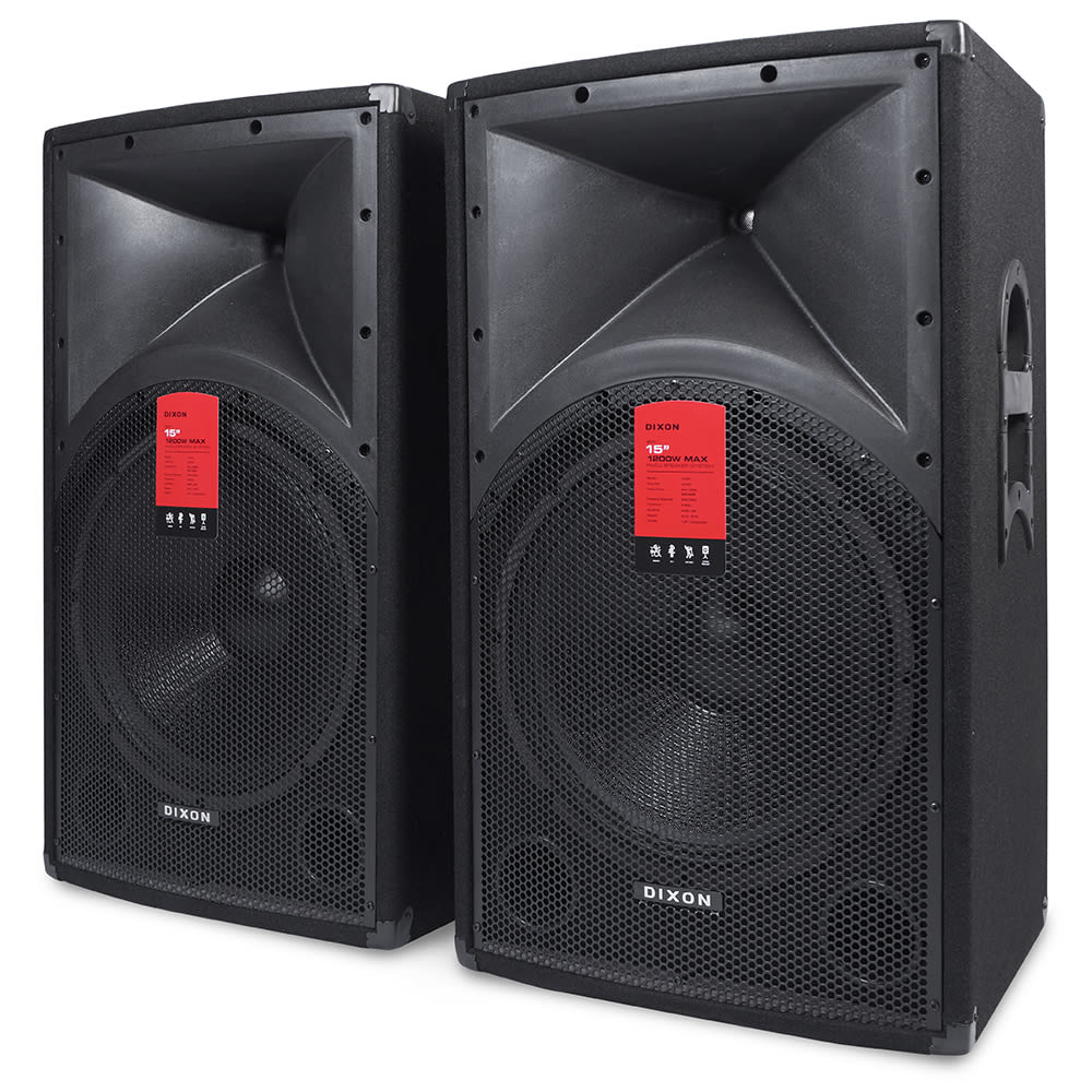 Dixon 15" 1200W PA/DJ Speaker System