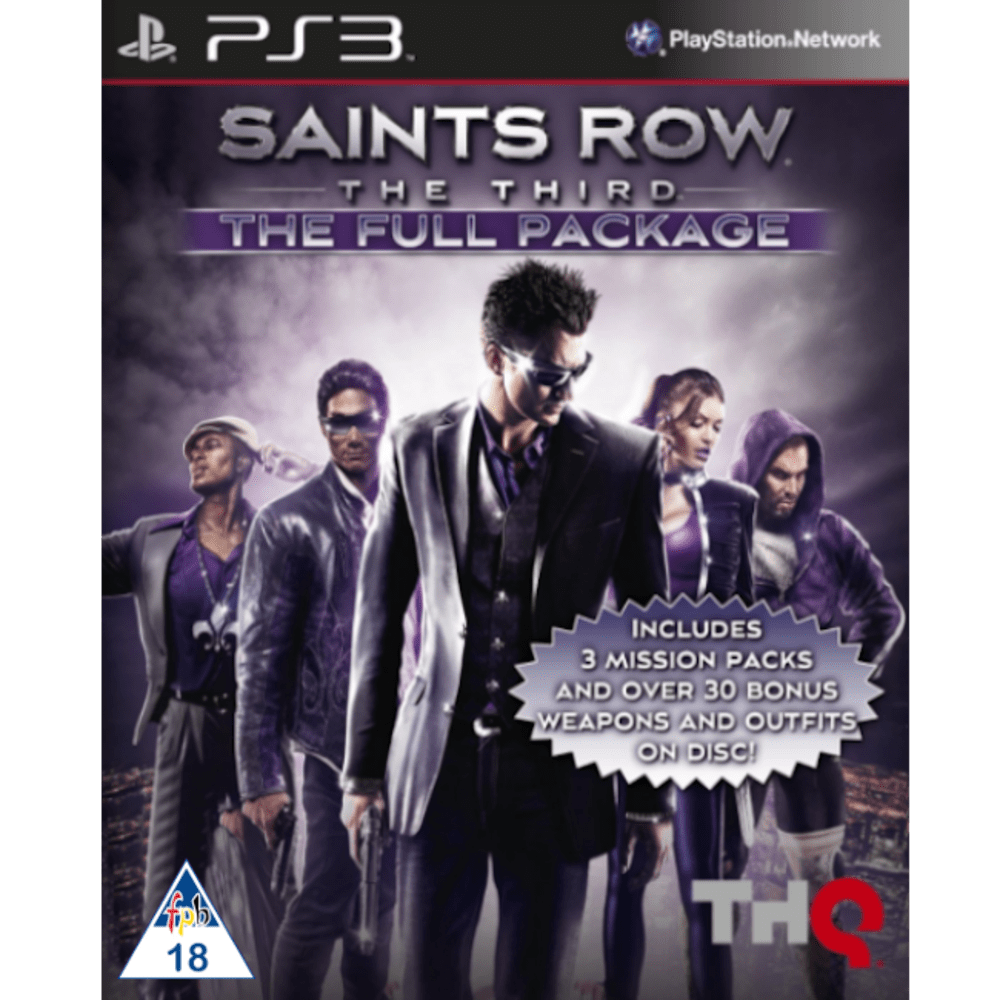 Jeu Saints Row: The Third Platinum Pack PS3 - Édition Collector PAL - Bon état Complet
