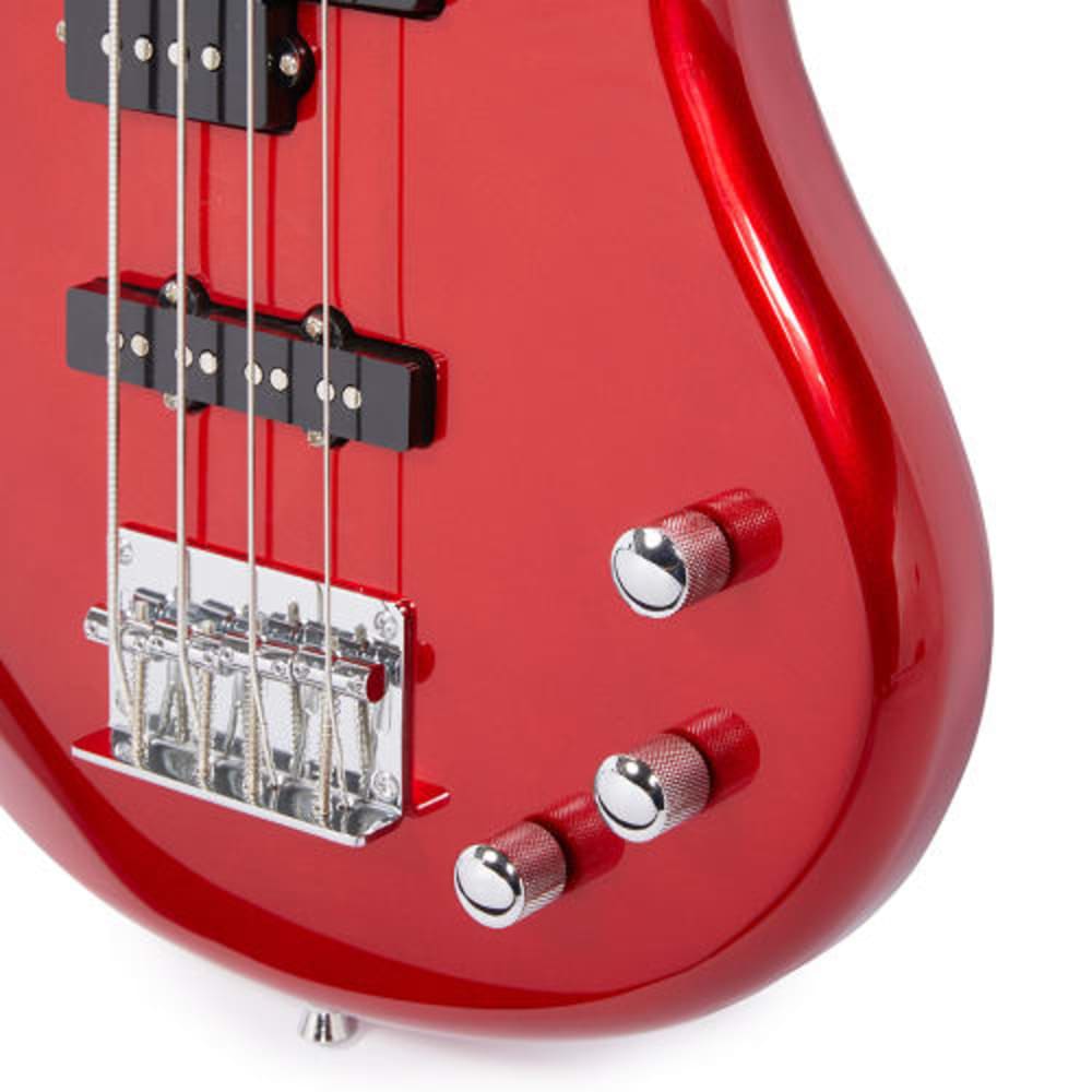 SANCHEZ RED 4 STRING BASS GUITAR (SZB-PB-J)