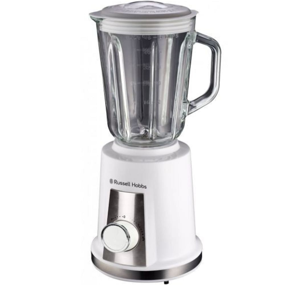 RusselHobbs WHITE 1.5L GLASS JUG BLENDER (RHB048)