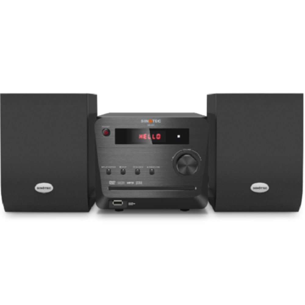 PreOwned Sinotec Black 60w Dvd Mini HiFi Component System (Md001