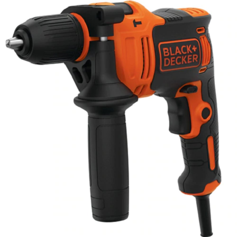 BLACK_&_DECKER ORANGE/BLACK 710W HAMMER DRILL (BEH710)