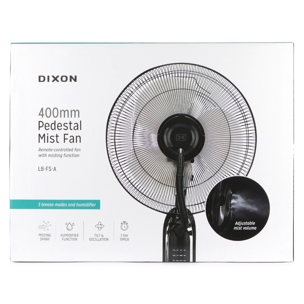 Dixon 40cm Pedestal Mist Fan