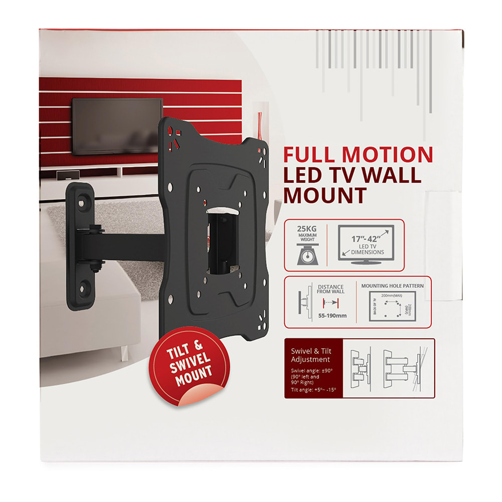 FullMotion Led Tv Wall Mount (17 42Inch) Shop Now