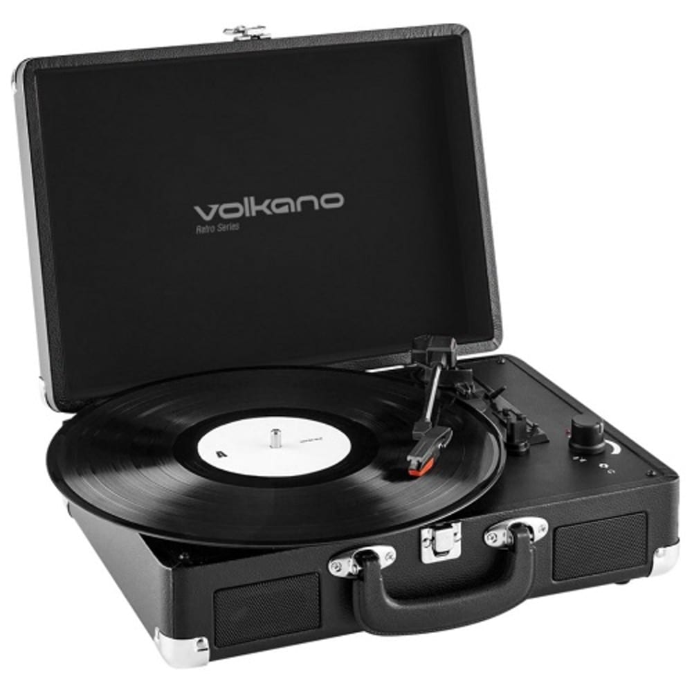 Volkano BLACK RETRO SERIES DJ TURNTABLE (VK-3160-BK)
