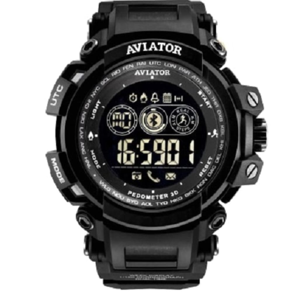 Pre Owned Aviator Gents Smart Bluetooth Digital Watch Md16374b Shop Now