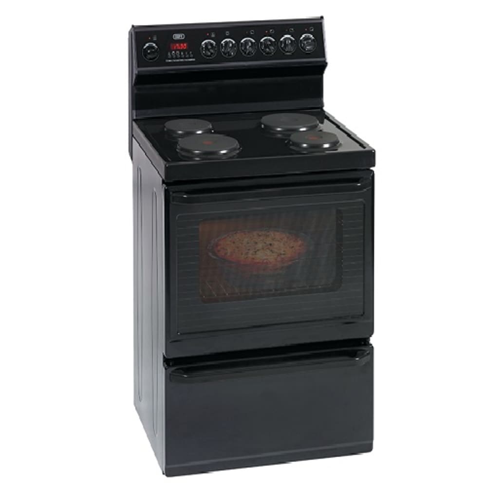 Defy 119CM BLACK 4 PLATE STOVE (DSS449 )