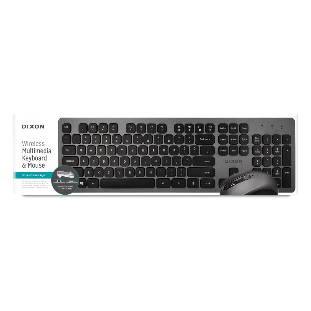 Dixon Wireless Multimedia Keyboard & Mouse 