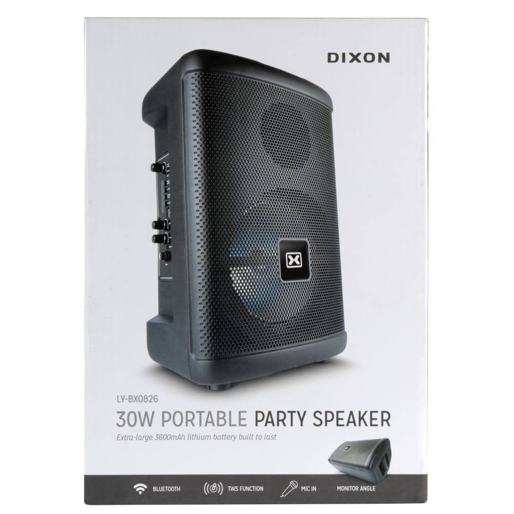 Dixon 30W Portable Party Speaker