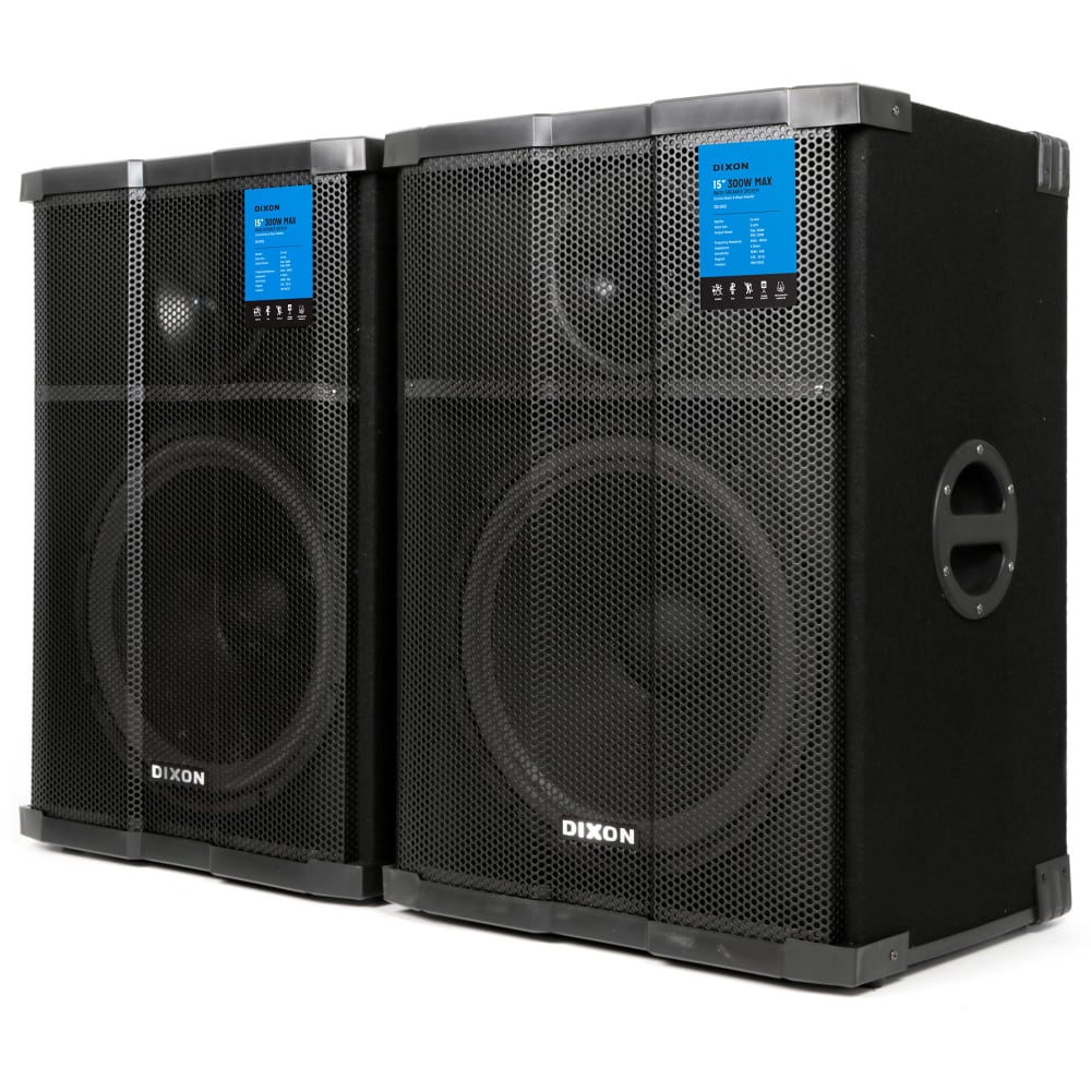 Dixon 15"  PA  Speaker System (pair) 