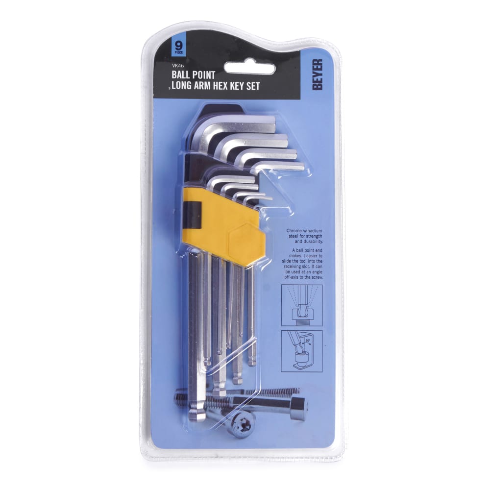 Beyer 9-Piece Long Arm Hex Key Set