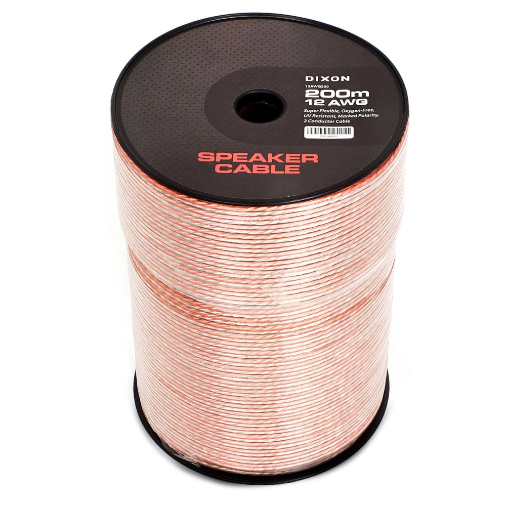 Dixon 12 AWG Speaker Cable 200m