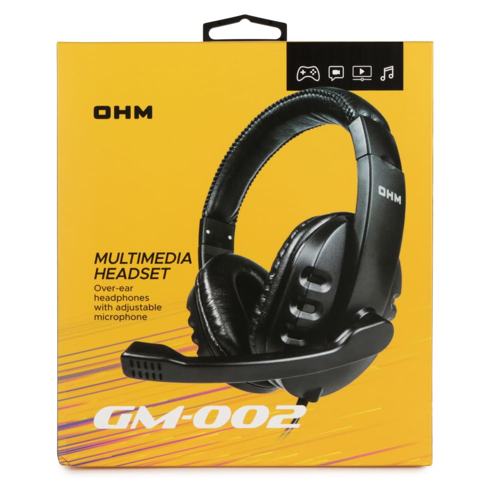 OHM Multimedia Headset with adjustable mic