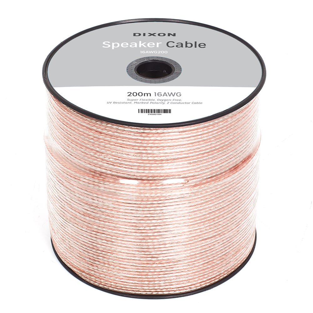 Dixon 16 AWG Speaker Cable 200m