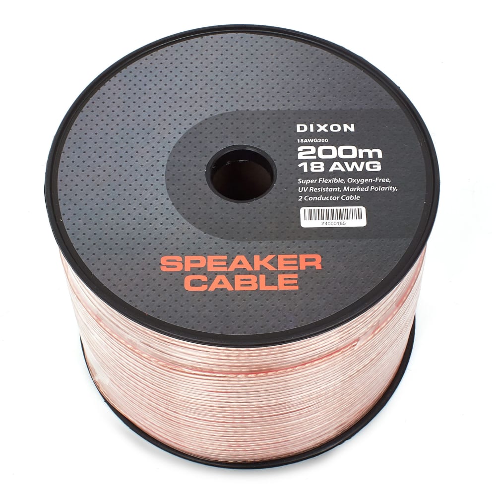 DIXON 18 AWG Speaker Cable 200m