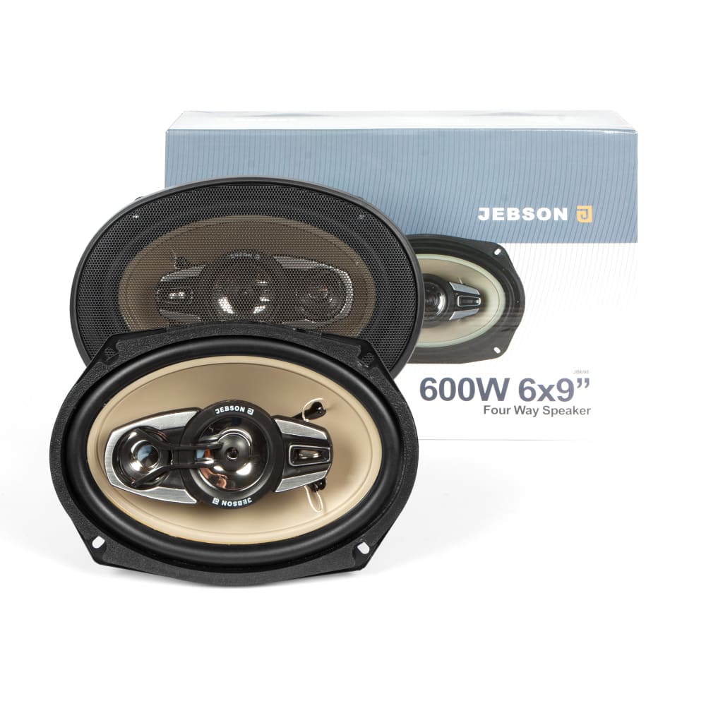 Jebson 600W 6x9” Coaxial 4-way Full Range Car Speakers