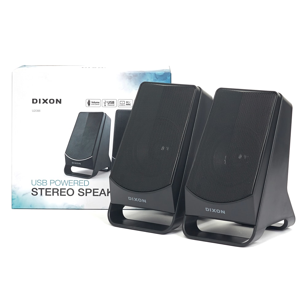 Dixon USB-Powered Desktop Stereo Speakers