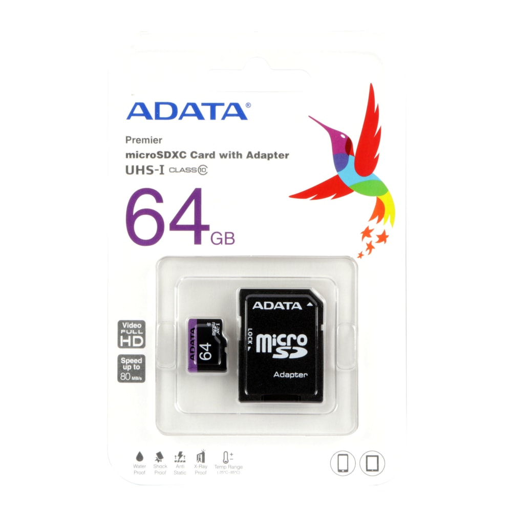 Adata 64GB Micro SDXC Card with Adapter