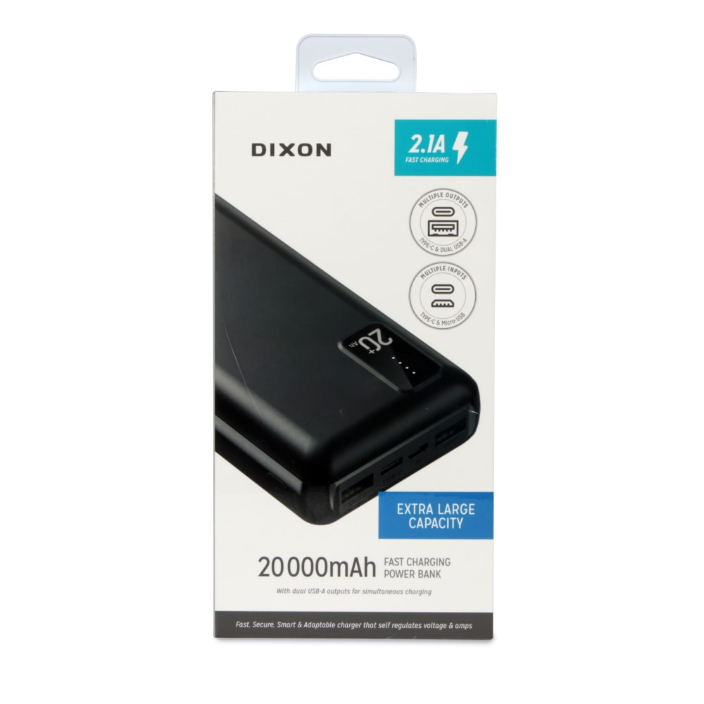 Dixon 20 000mAh Fast-charging Power Bank