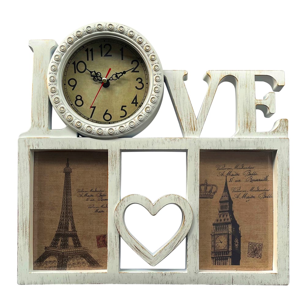 330 X350mm Wall Clock With Photo Frame Shop Now