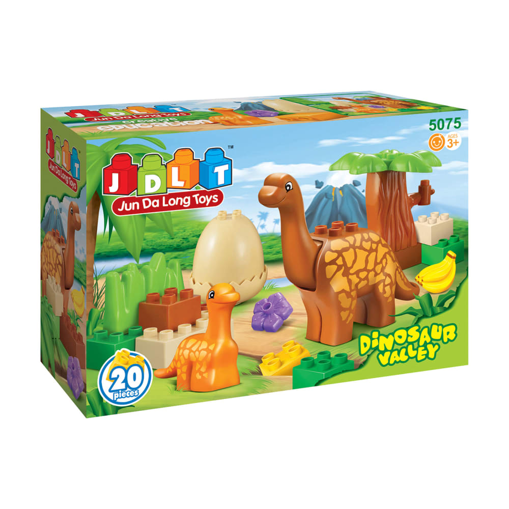 20-Piece Dinosaur Block Set