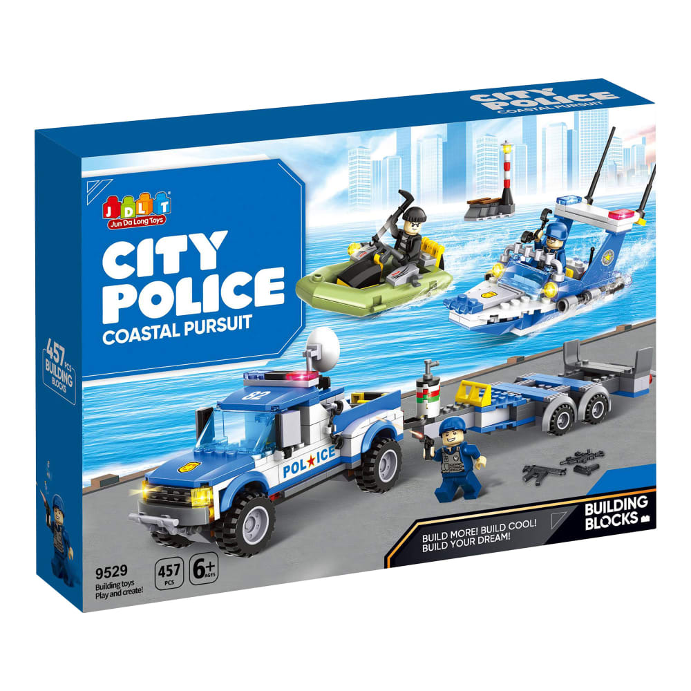 475-Piece City Police Coastal Pursuit Block Set