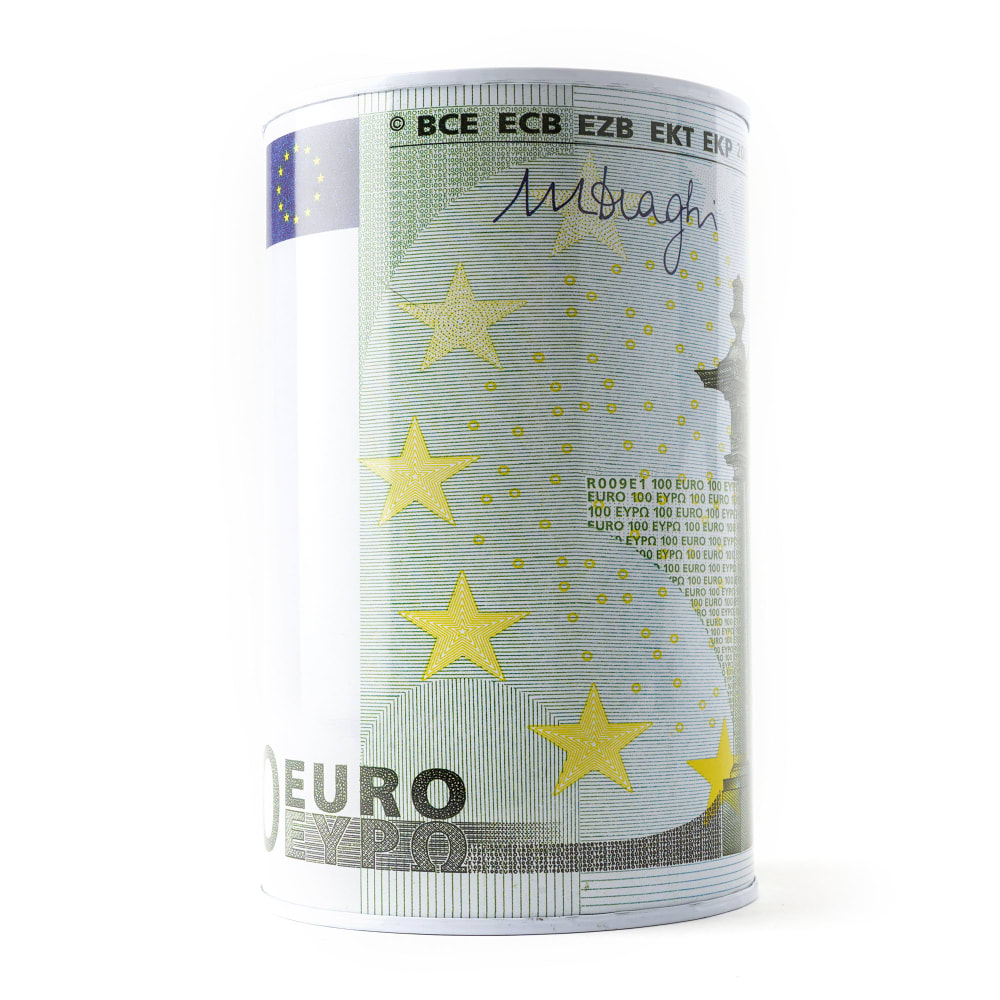 Tin Money Bank Euro