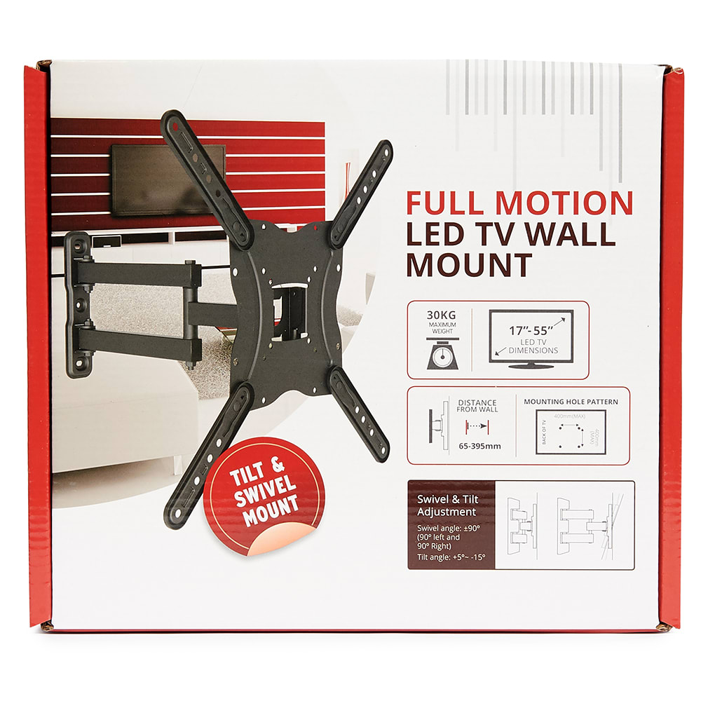 Full Motion LED TV Wall Mount (17 - 55-inch)