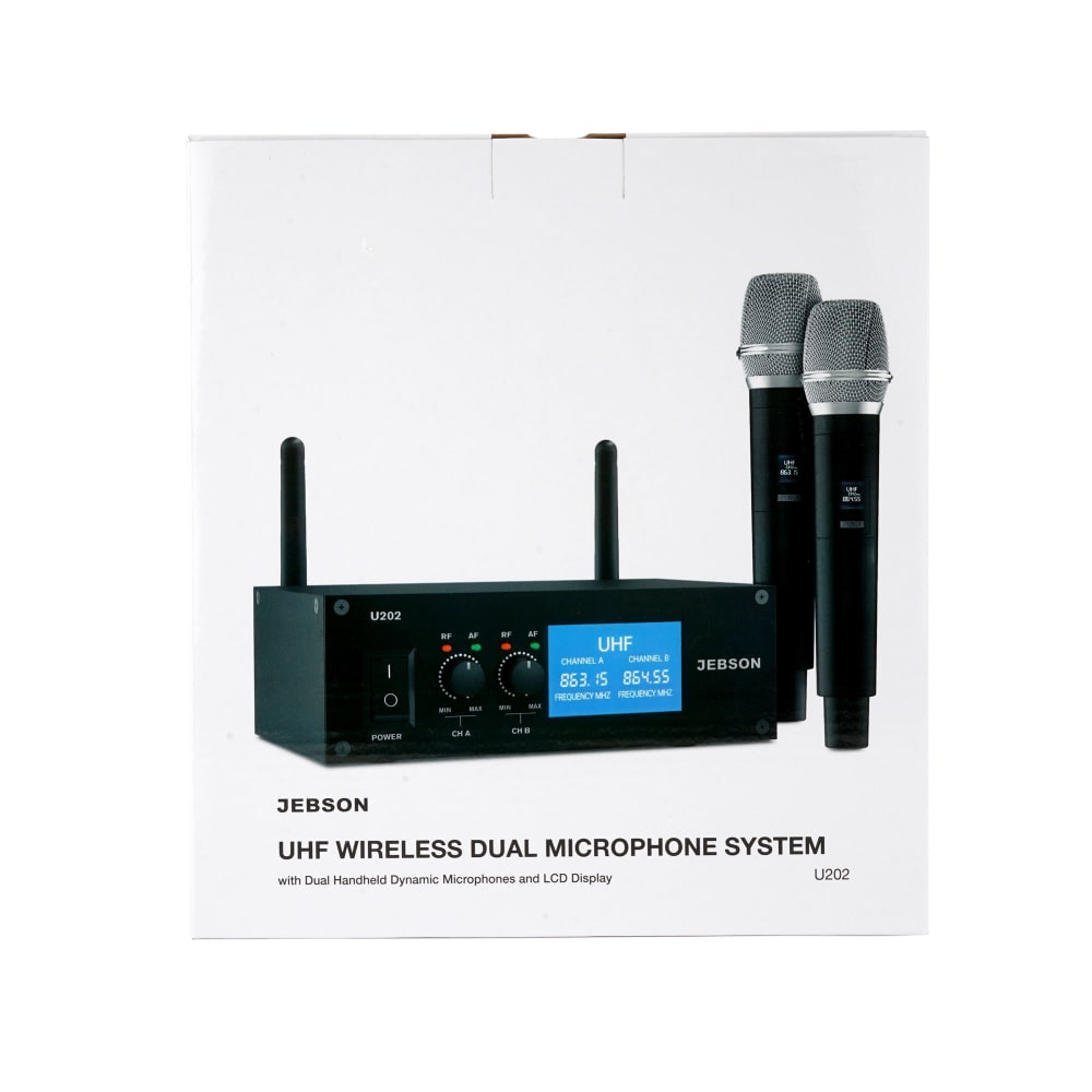 Jebson UHF Wireless Dual Microphone System