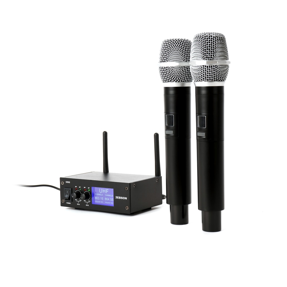 Jebson UHF Wireless Dual Microphone System