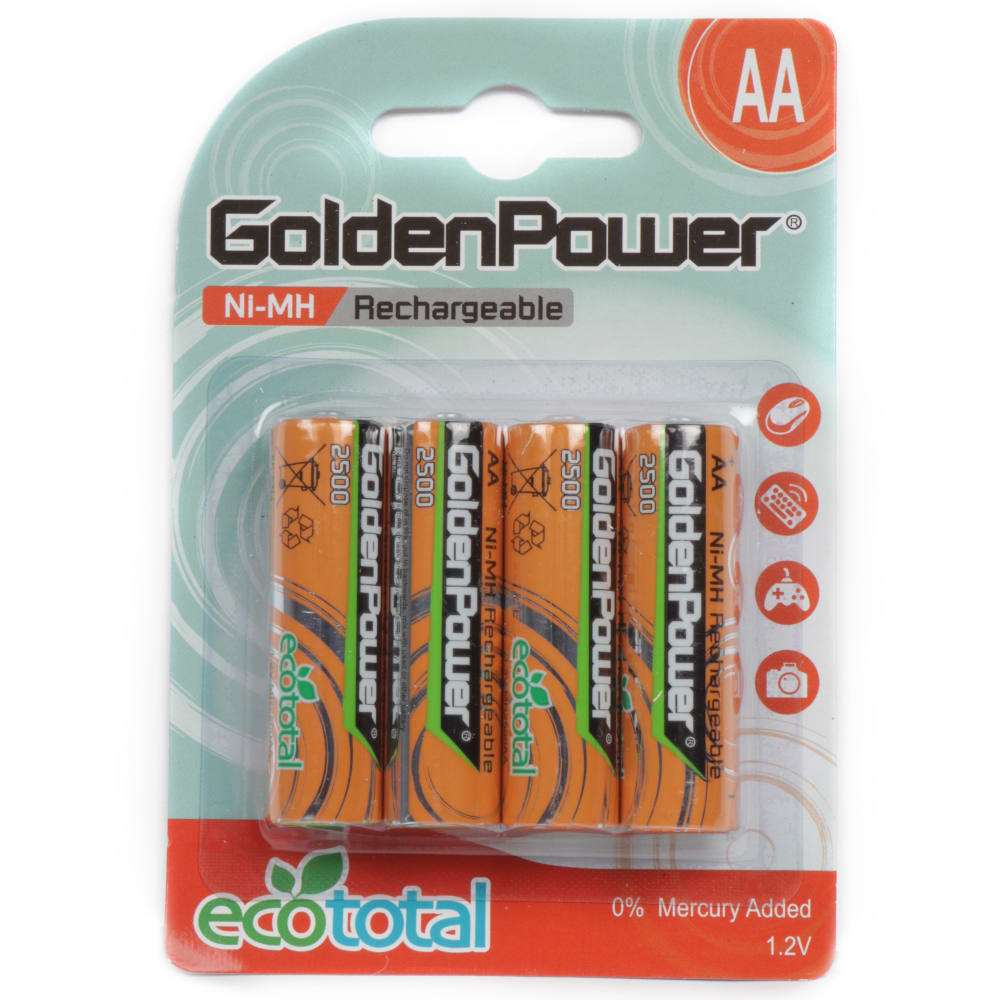 4-Piece AA Rechargeable Battery