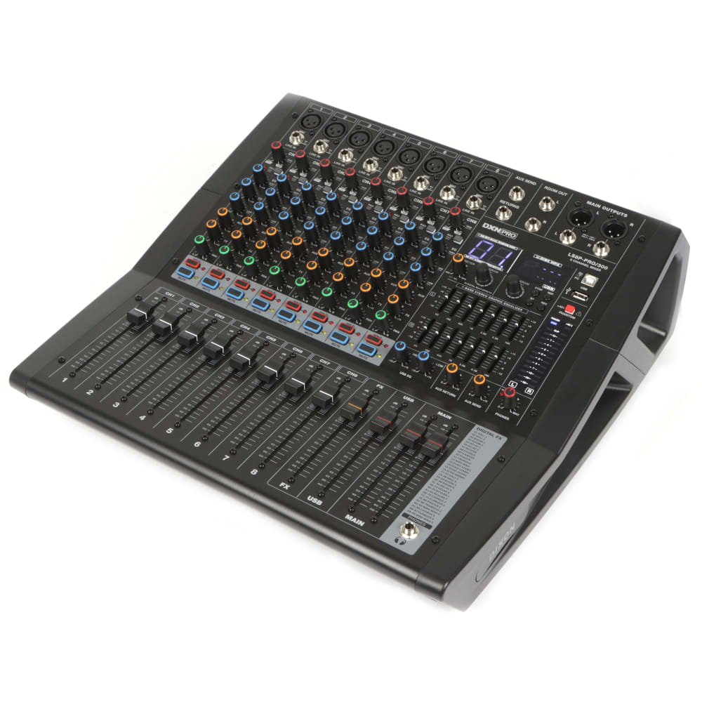 Dixon 8-Channel Powered Mixer