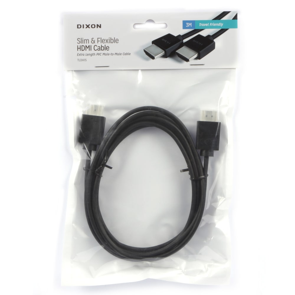 Dixon Slim & Flexible HDMI Cable Description